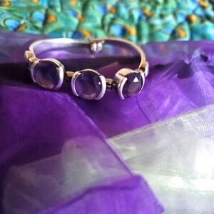 Sterling and Amethyst Bracelet